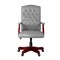 Regency Ivy League Clubhouse Dining or Meeting Swivel Chair- Grey/ Mahogany 9040GYMH - alternate 6